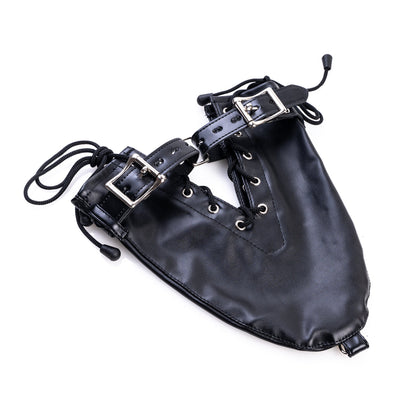 MAPARON 手枷 SM拘束具 手袋 PU 二つのサイズ 調整可能 ブラック - TaRiss's