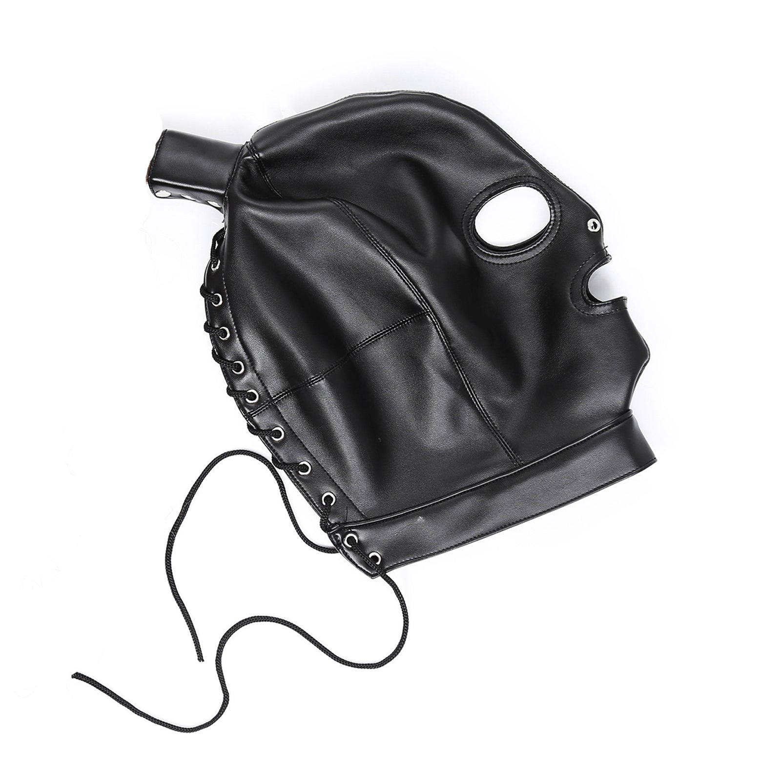 MAPARON 全頭マスク SM 拘束具 SMプレイ 目と口開ける コスプレ PU - TaRiss's