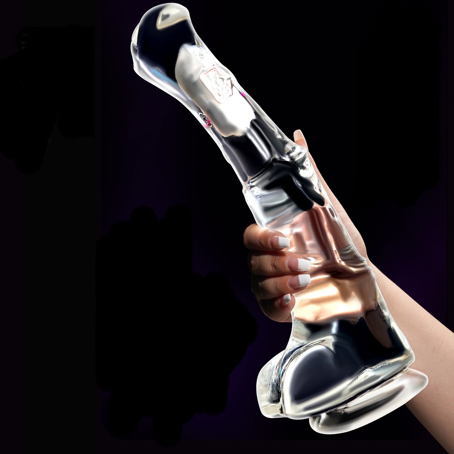 MAPARON クリア馬ディルド アナルバイブ リモコン付き ワイヤレス充電 TPE - TaRiss's