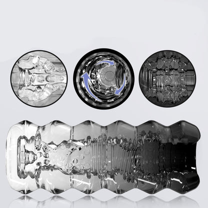 MAPARON オナホール オナホ ペニス刺激 非貫通式 透明 TPE素材 四色 - TaRiss's