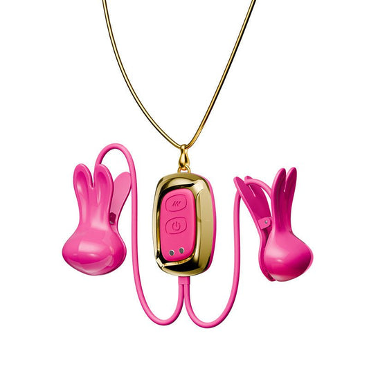 MinYn ネックレス式 乳首攻めバイブ 10種類振動モード アプリ遠隔操作 - TaRiss's