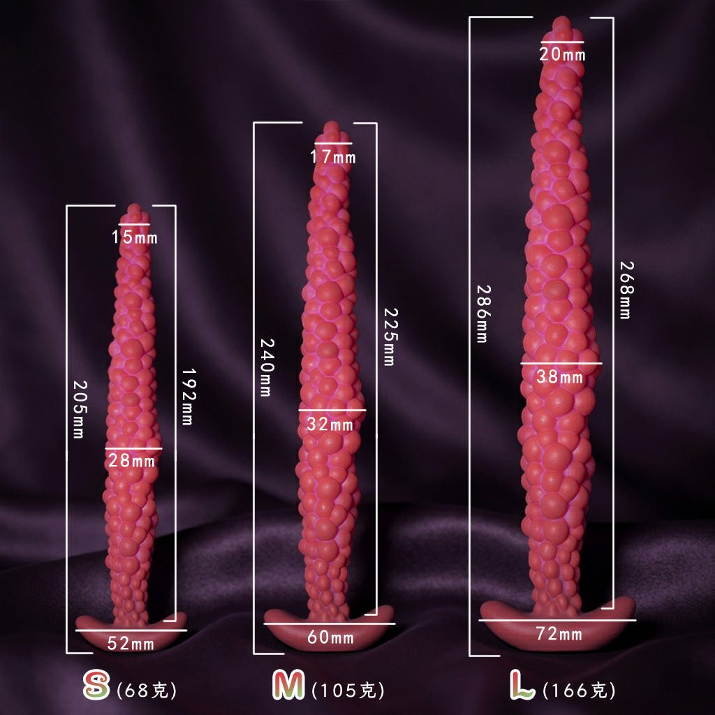 MinYn 感温変色 ぶどう アナルプラグ アンカー台座 初心者向け 液体シリコン - TaRiss's