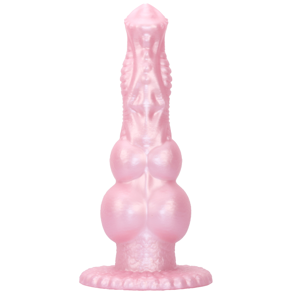 MinYn アナルプラグ アナル開発 ダブルきんだま 凹凸あり 台座付き 液体シリコン ピンク - TaRiss's