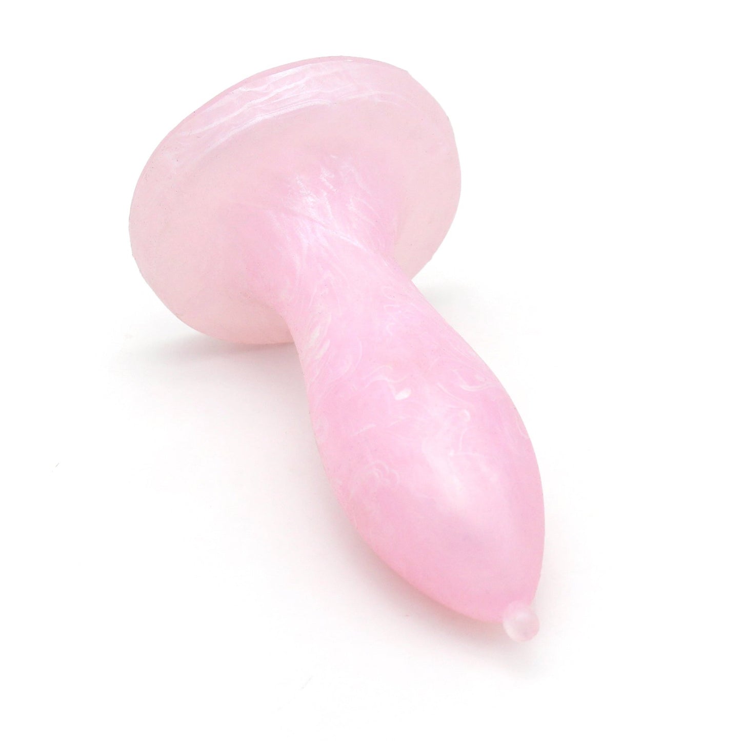 MinYn アナルプラグ 凹凸あり 液体シリコン 初心者向け ピンク ホワイト 3.7x12cm - TaRiss's