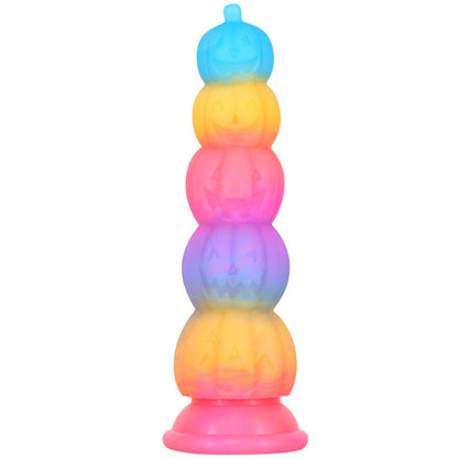 MinYn パンプキン アナルビーズ アナルプラグ アナル開発 5ビーズ かぼちゃ形 夜光可能 吸盤付き 液体シリコン - TaRiss's