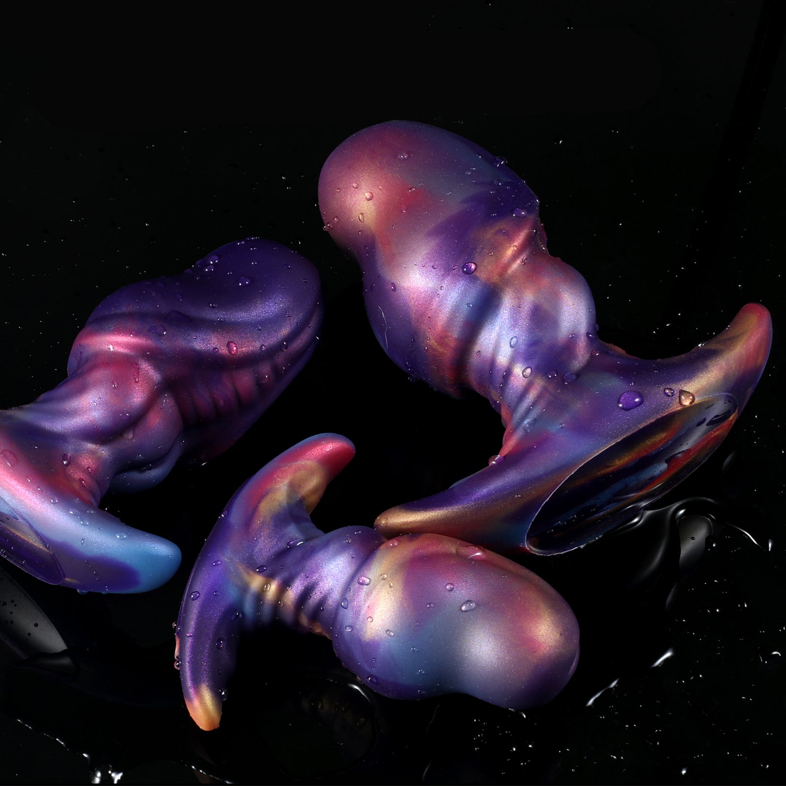 MinYn アナルプラグ 凹凸あり アナル開発 液体シリコン アンカー形台座 三つのサイズ - TaRiss's