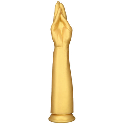 MinYn アナルプラグ アナル開発 手の形 凹凸あり 吸盤仕様 シリコン ゴールド - TaRiss's