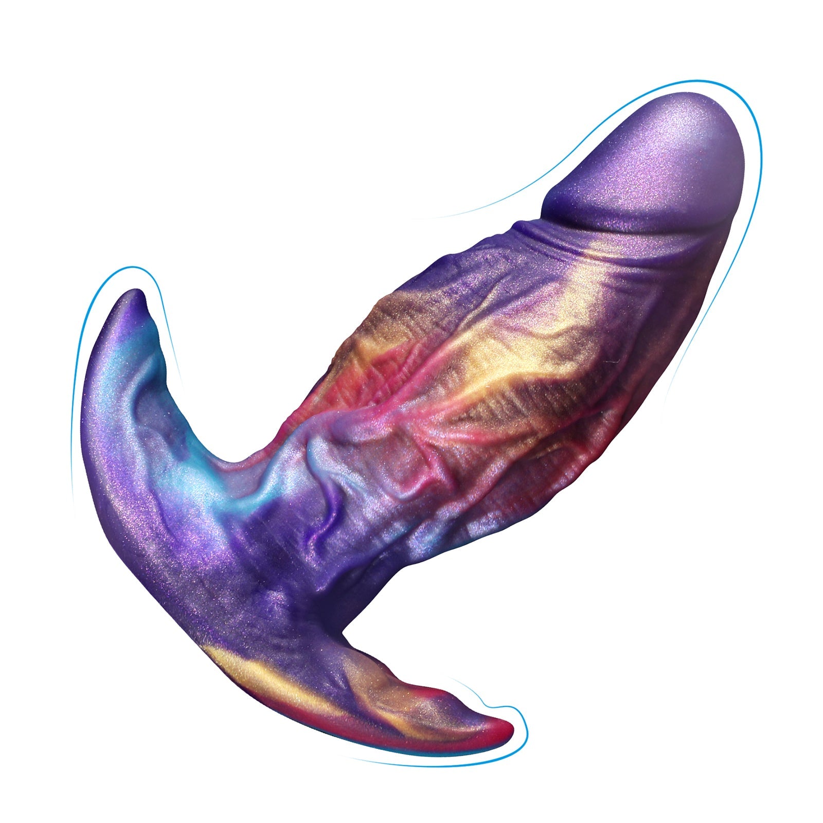 MinYn アナルプラグ 凹凸あり アナル開発 液体シリコン アンカー形台座 三つのサイズ 混色仕様 - TaRiss's