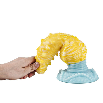 MinYn アナルプラグ 凹凸あり 液体シリコン 吸盤付き 三色 夜光仕様 - TaRiss's