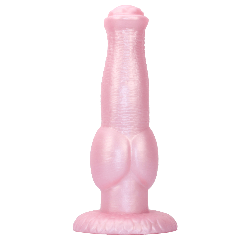 MinYn アナルプラグ アナル開発 馬のディルド 凹凸あり 液体シリコン 吸盤付き ピンク - TaRiss's