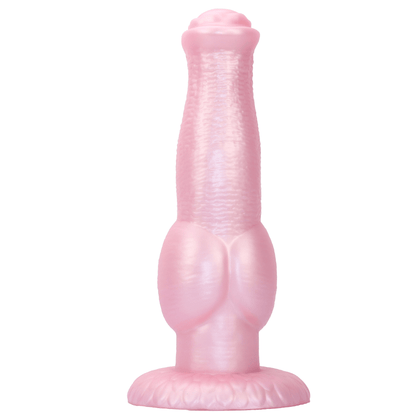 MinYn アナルプラグ アナル開発 馬のディルド 凹凸あり 液体シリコン 吸盤付き ピンク - TaRiss's