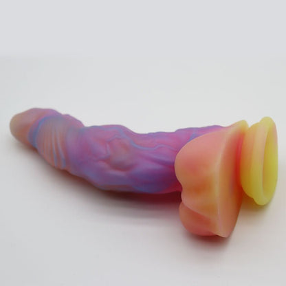 MinYn アナルプラグ ディルド アナル開発 吸盤仕様 夜光可能 液体シリコン 「星嵐」 - TaRiss's