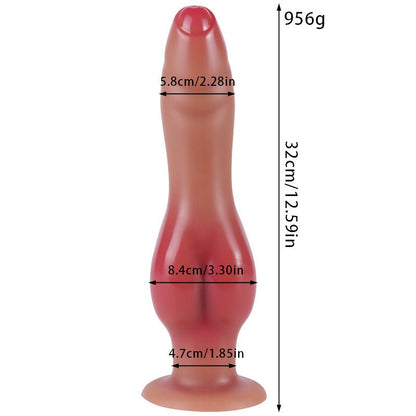 MinYn アナルプラグ アナル開発 凹凸あり 液体シリコン 吸盤付き - TaRiss's