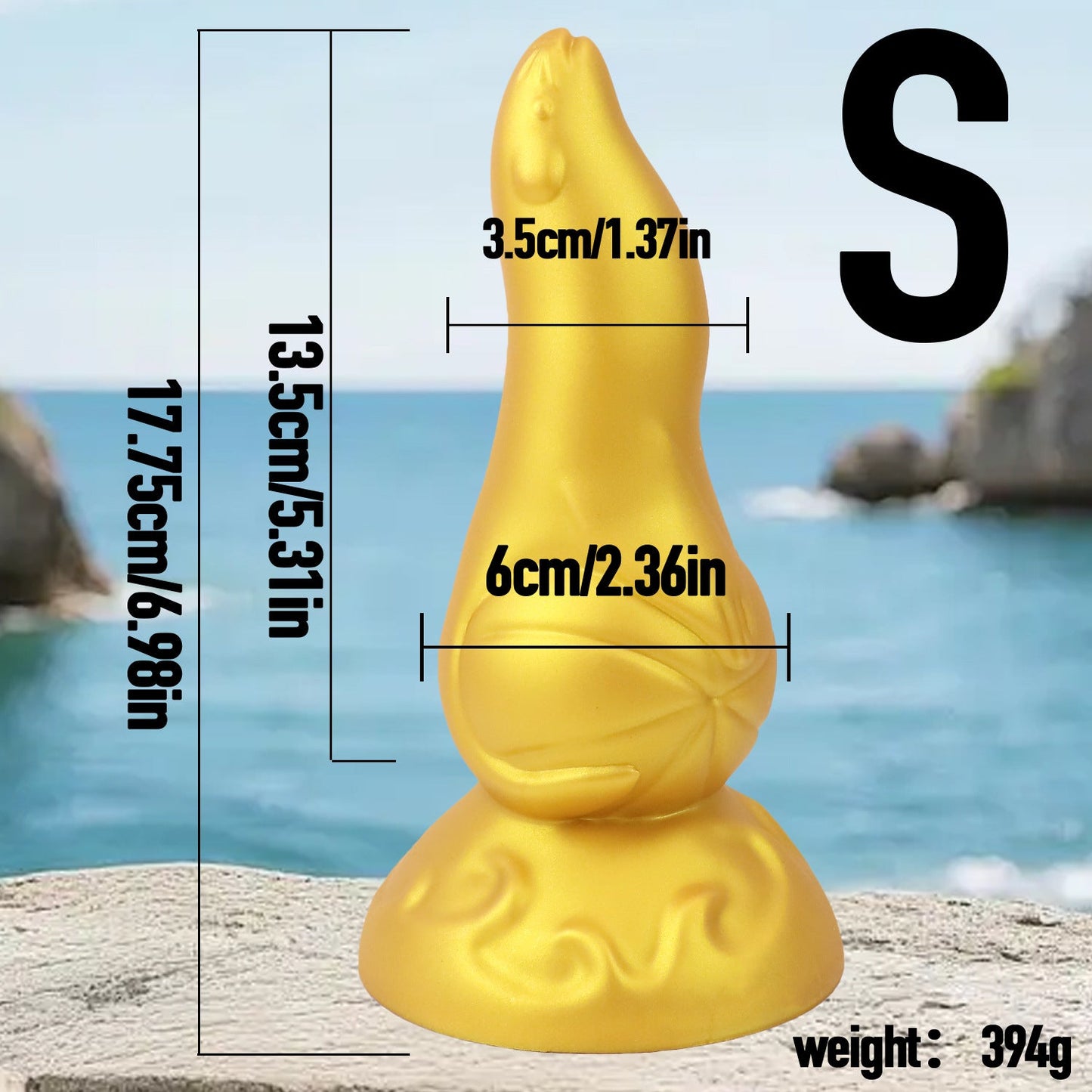 MinYn アシカ アナルプラグ 吸盤付き 二つのサイズ 液体シリコン - TaRiss's