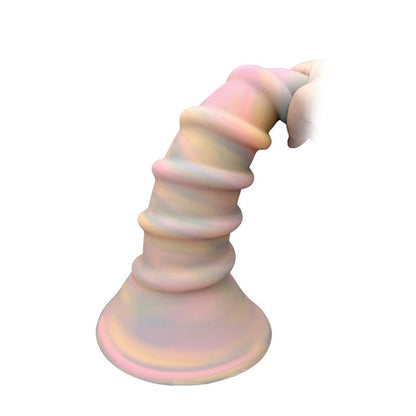 MinYn アナルプラグ ネジ山形 吸盤付き 液体シリコン 夜光仕様 三つのサイズ 「らせんの魅力」 - TaRiss's