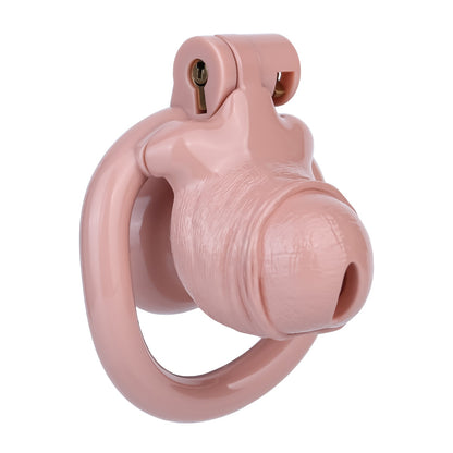 MinYn ペニス形 貞操具 樹脂製品 鍵付き 男性用 SM 外出用可 2色 - TaRiss's