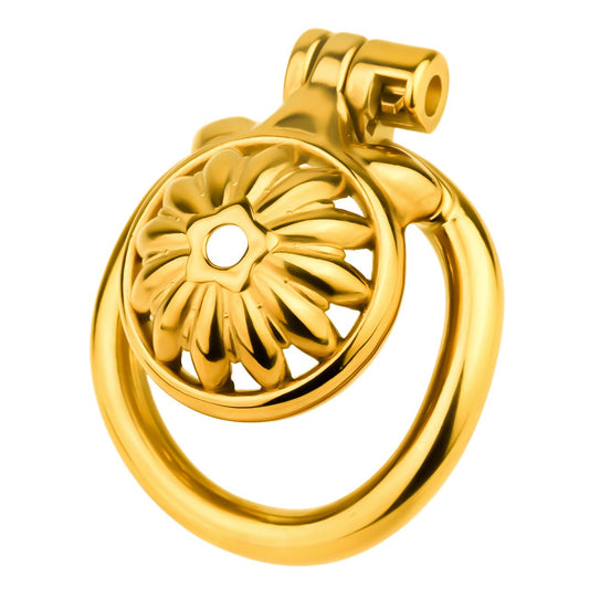 MinYn 貞操具 貞操帯 中空拘束具 長時間装着可能 ステンレス製 鍵付き 男性用 SM ゴールド - TaRiss's