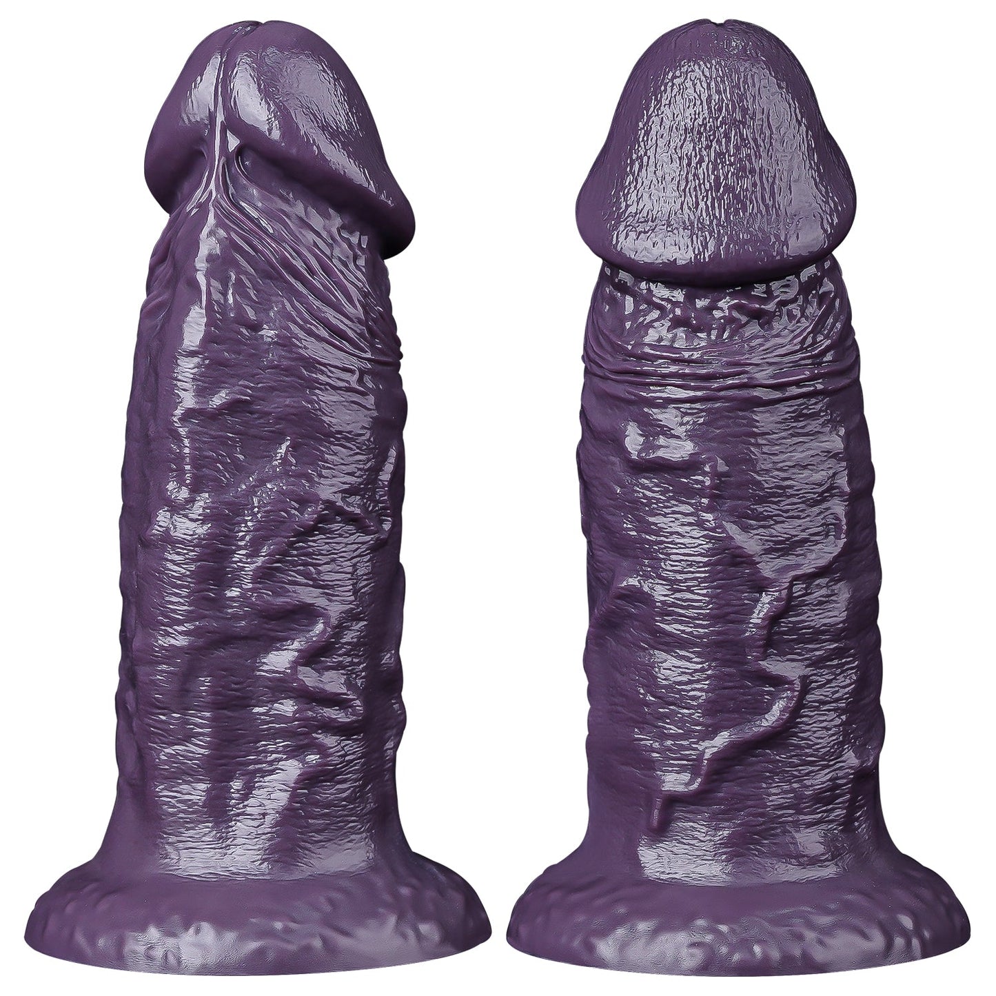 NIGHTLOOM ディルド 凹凸あり 10段階振動モード 吸盤付き 液体シリコン パープル一 - TaRiss's