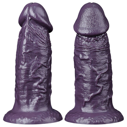 NIGHTLOOM ディルド 凹凸あり 10段階振動モード 吸盤付き 液体シリコン パープル一 - TaRiss's