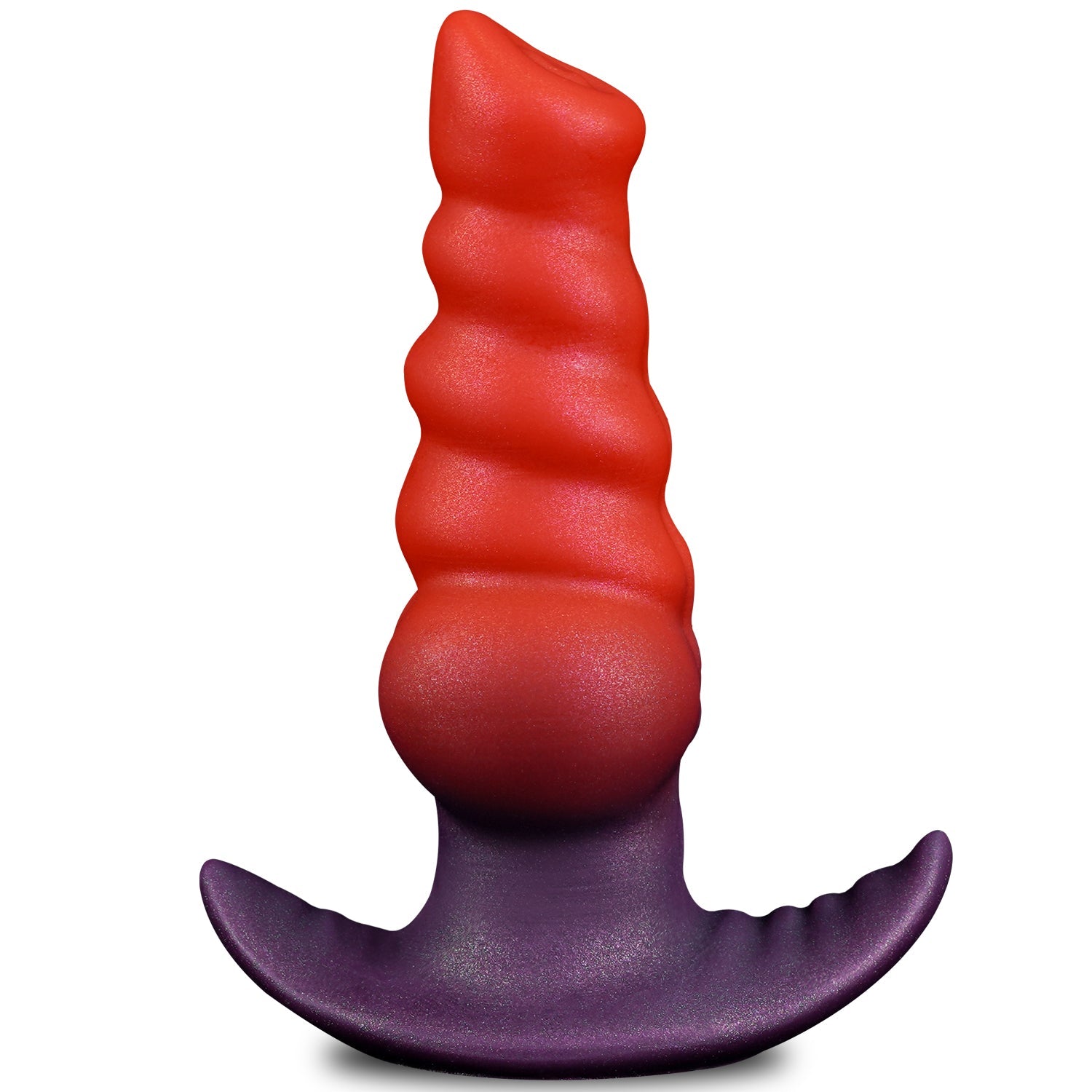 NIGHTLOOM アナルプラグ 10種類振動モード 凹凸あり アンカー形台座&吸盤付き 外出用可 ディルド 液体シリコン - TaRiss's