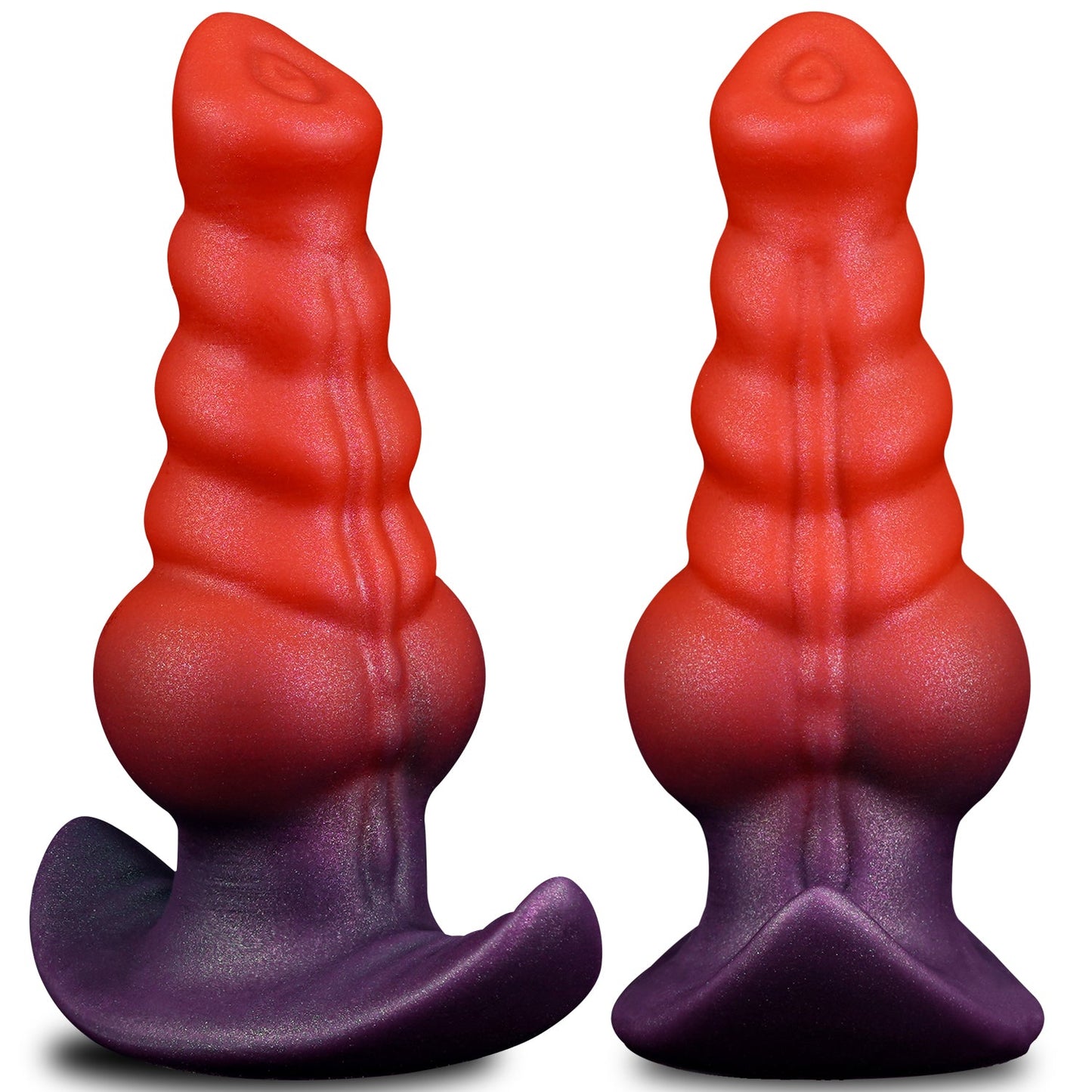 NIGHTLOOM アナルプラグ 10種類振動モード 凹凸あり アンカー形台座&吸盤付き 外出用可 ディルド 液体シリコン - TaRiss's