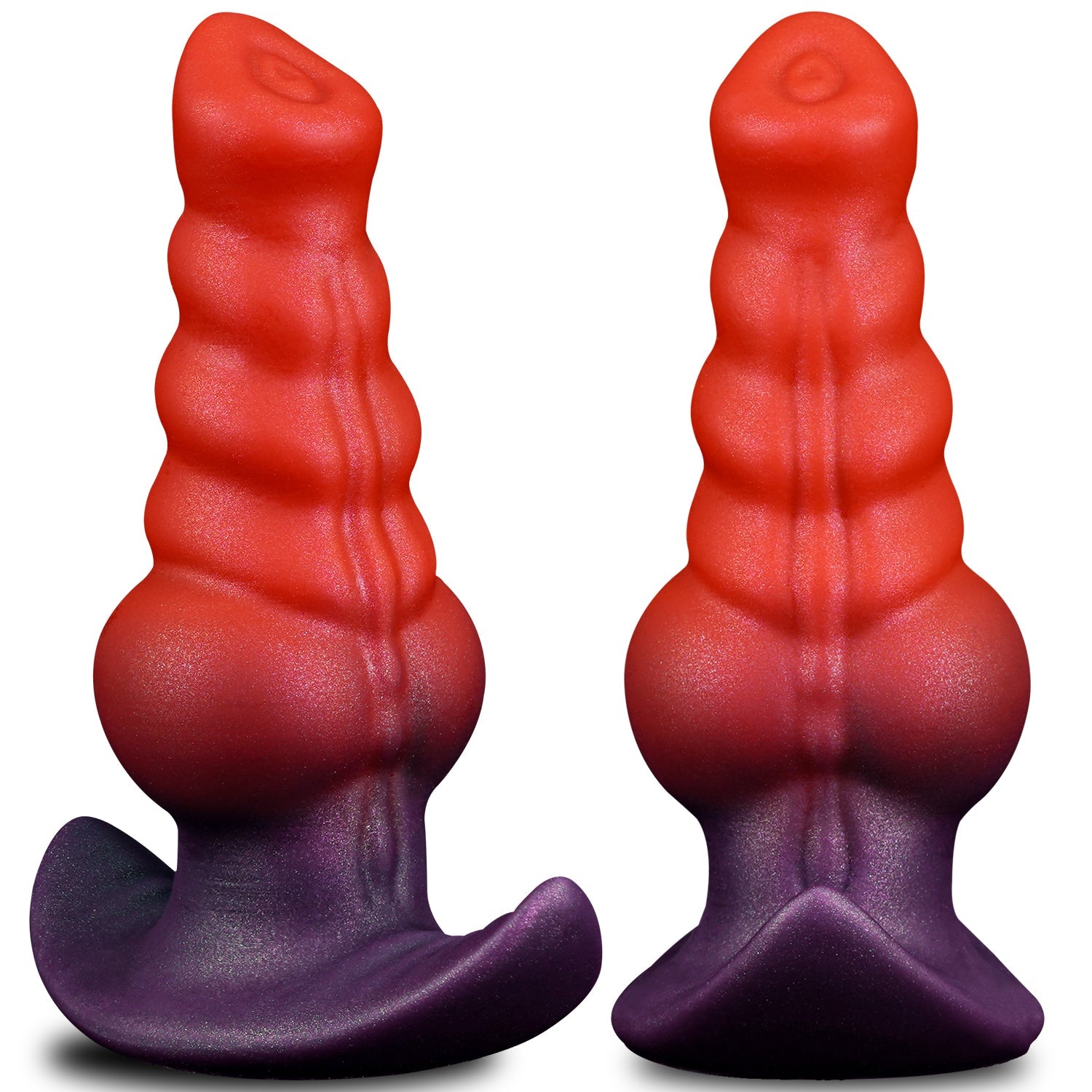 NIGHTLOOM アナルプラグ 10種類振動モード 凹凸あり アンカー形台座&吸盤付き 外出用可 ディルド 液体シリコン - TaRiss's