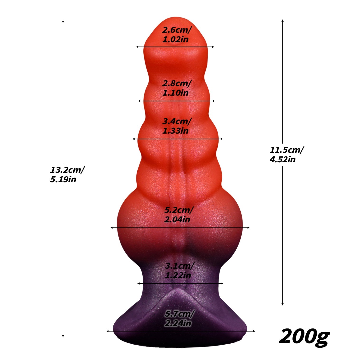 NIGHTLOOM アナルプラグ 10種類振動モード 凹凸あり アンカー形台座&吸盤付き 外出用可 ディルド 液体シリコン - TaRiss's