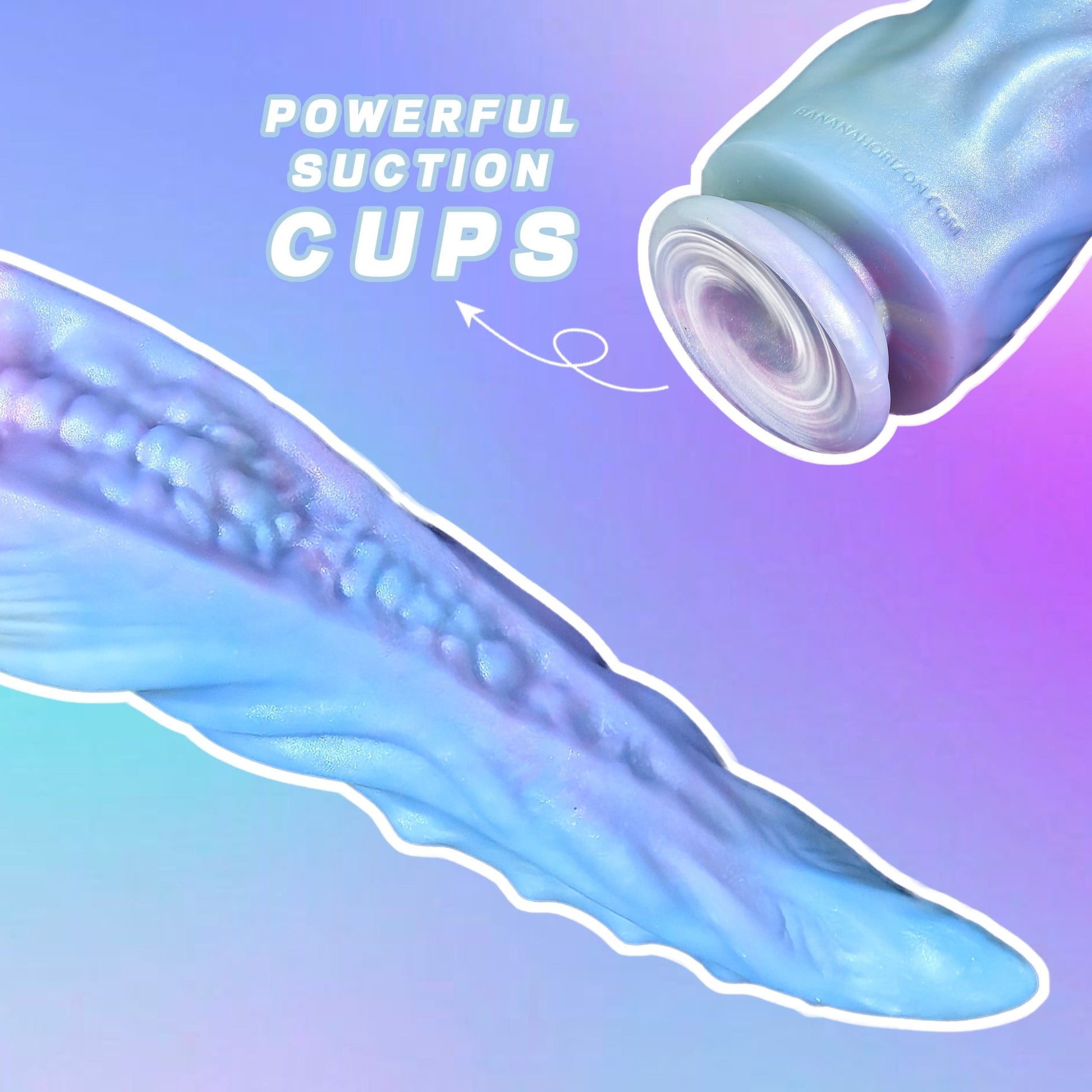 NIGHTLOOM アナルプラグ 凹凸あり 触手 シリコン製 吸盤付き 混色仕様 二つのサイズ - TaRiss's