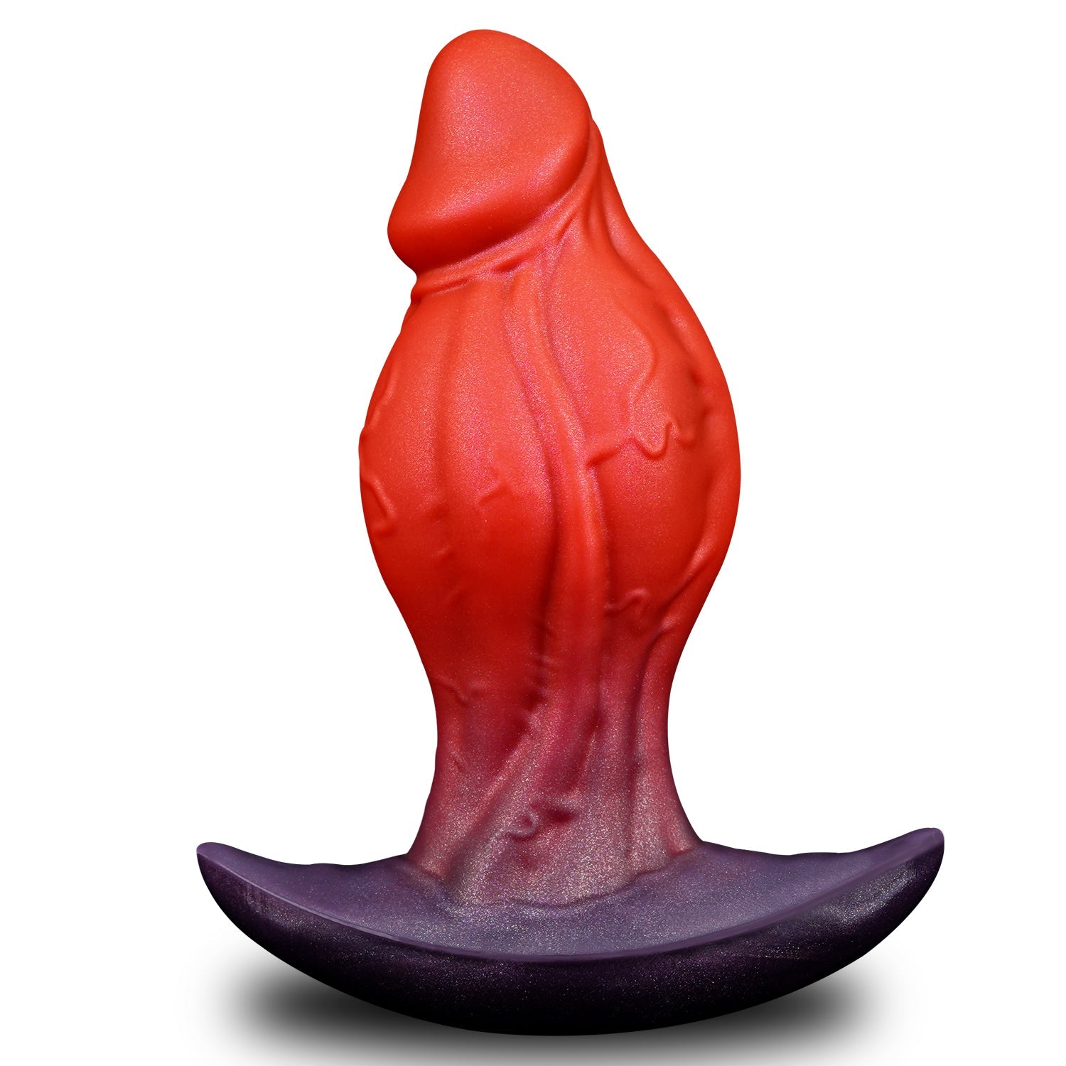 NIGHTLOOM アナルプラグ 凹凸あり アンカー形台座 液体シリコン 混色仕様 全三サイズ - TaRiss's