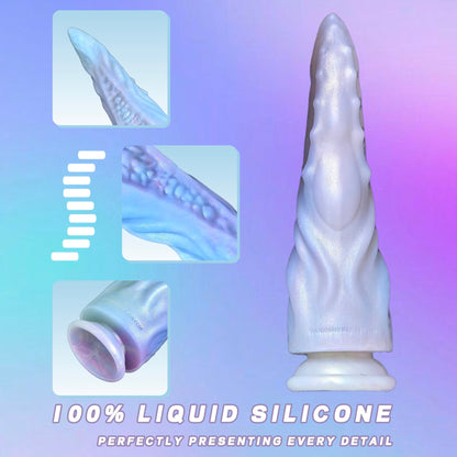 NIGHTLOOM アナルプラグ 凹凸あり 触手 シリコン製 吸盤付き 混色仕様 二つのサイズ - TaRiss's