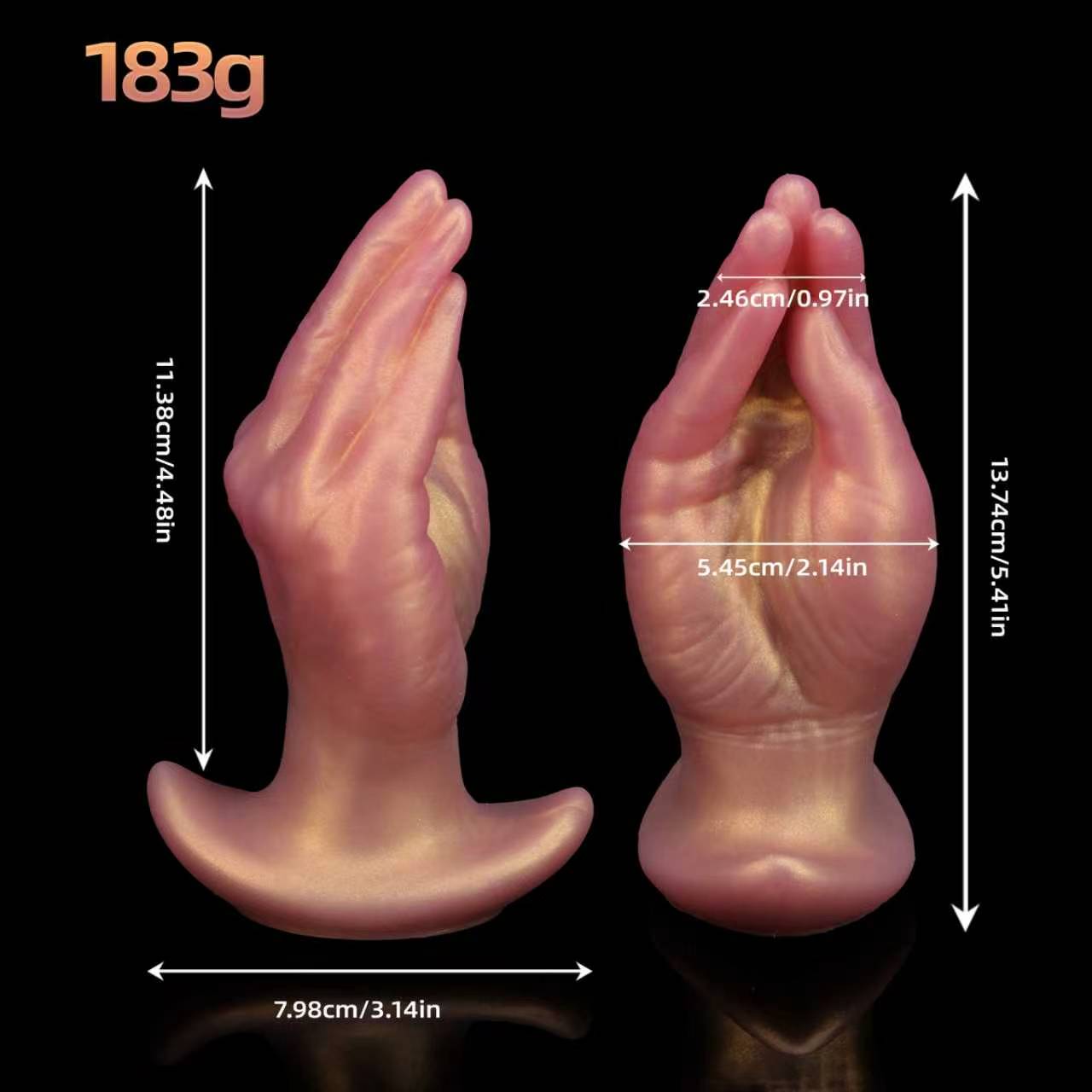 NIGHTLOOM アナルプラグ 凹凸あり フィスト 擬似手コキオナホ アンカー形台座 液体シリコン - TaRiss's