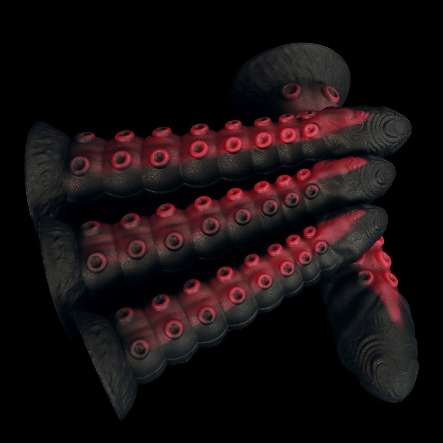 NIGHTLOOM アナルプラグ 凹凸あり 触手 タコ シリコン製 吸盤付き 混色仕様 四つのサイズ - TaRiss's