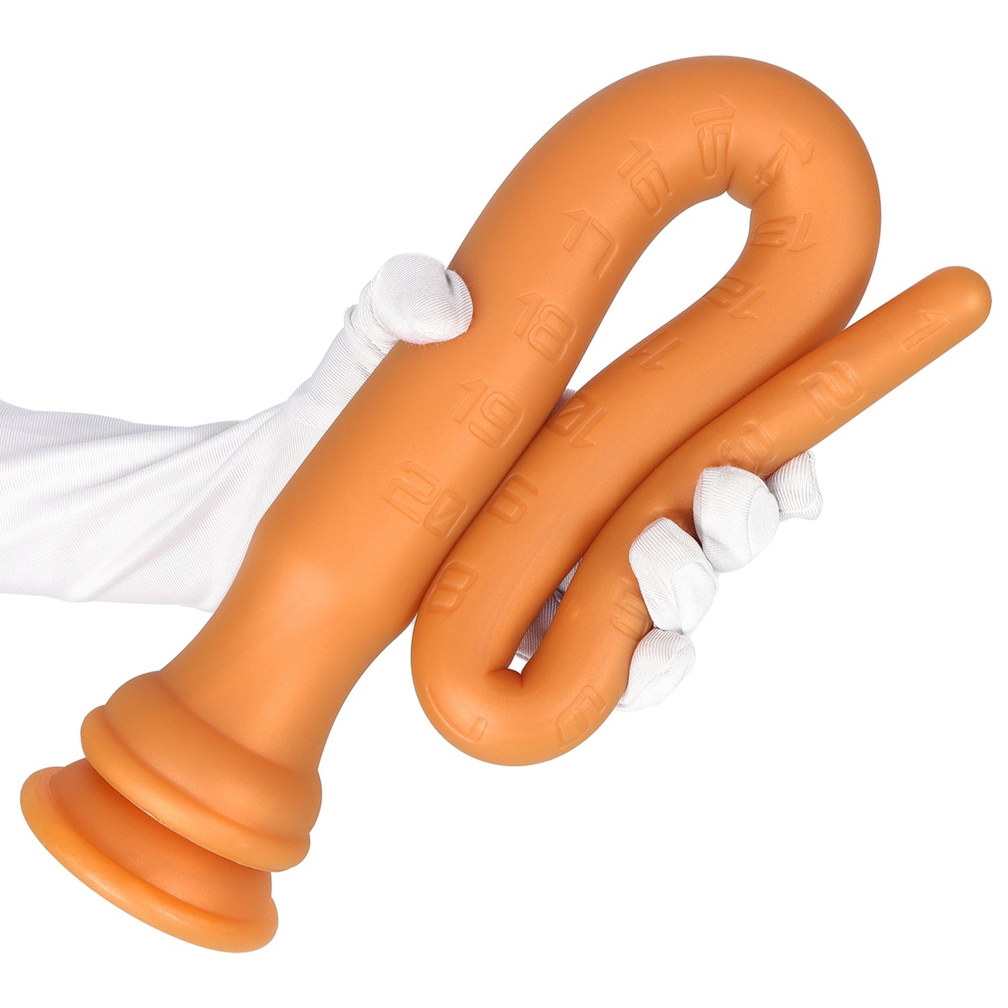 NIGHTLOOM アナルプラグ 凹凸あり 拡張デザイン スケールプラグ ハード硬度 吸盤付き 液体シリコン ゴールド 三つのサイズ - TaRiss's