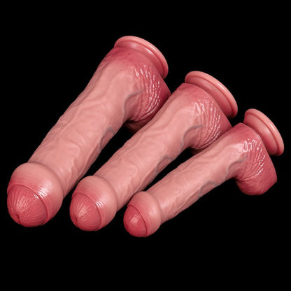 NIGHTLOOM ディルド 凹凸あり 本物の亀頭 リアルな血管 シリコン製 吸盤付き 三つのサイズ - TaRiss's