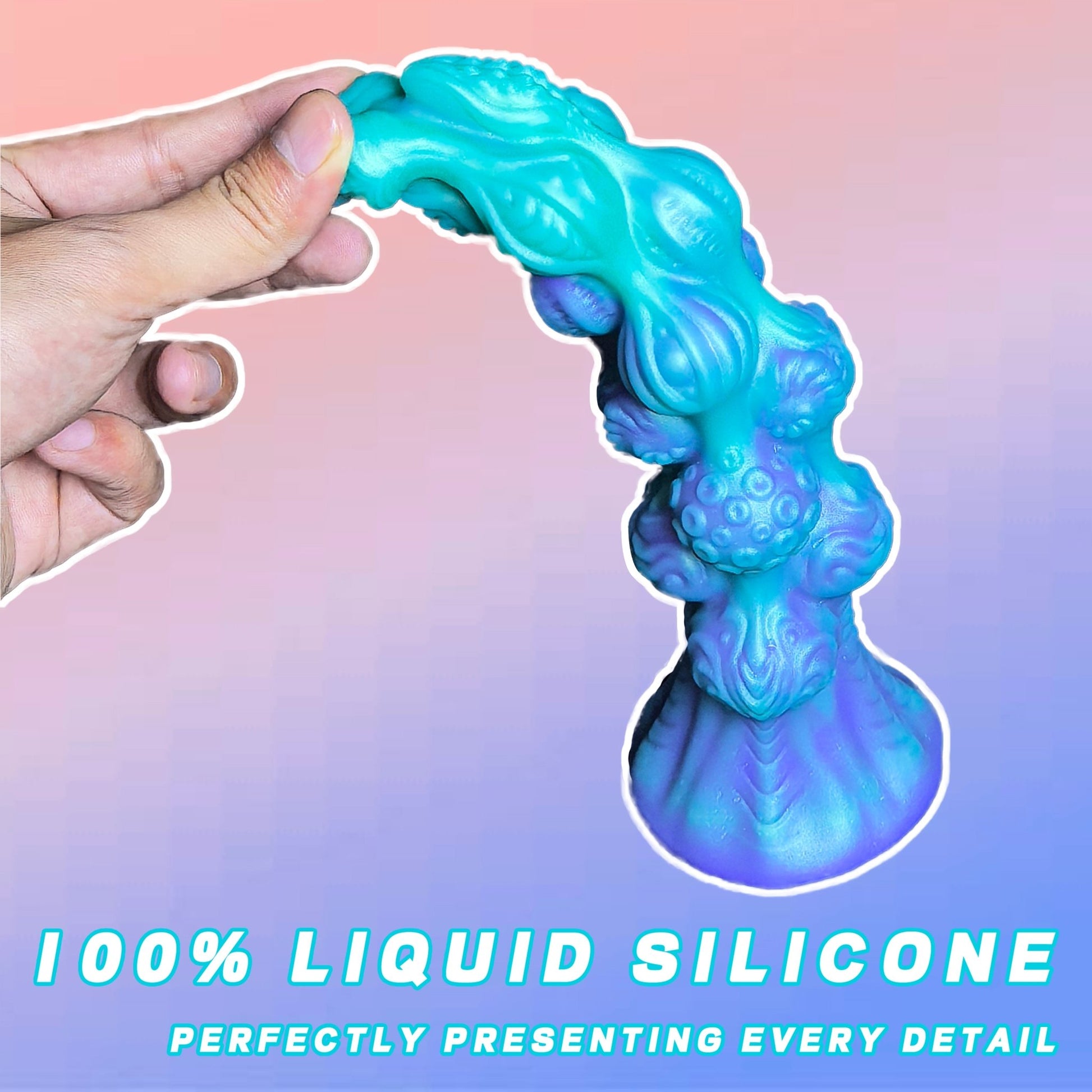 NIGHTLOOM アナルプラグ 突起あり モンスター 中央突出 液体シリコン 吸盤付き - TaRiss's