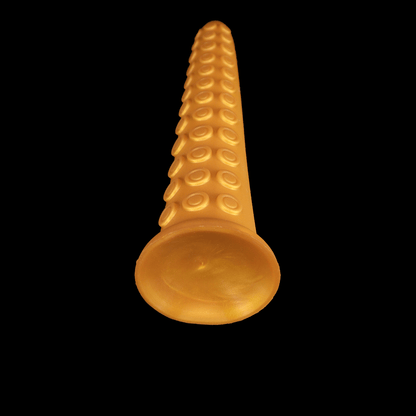 NIGHTLOOM アナルプラグ 凹凸あり タコ 触手 シリコン製 吸盤付き ゴールド - TaRiss's