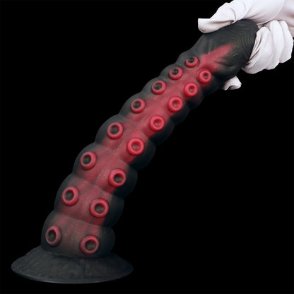 NIGHTLOOM アナルプラグ 凹凸あり 触手 タコ シリコン製 吸盤付き 混色仕様 四つのサイズ - TaRiss's