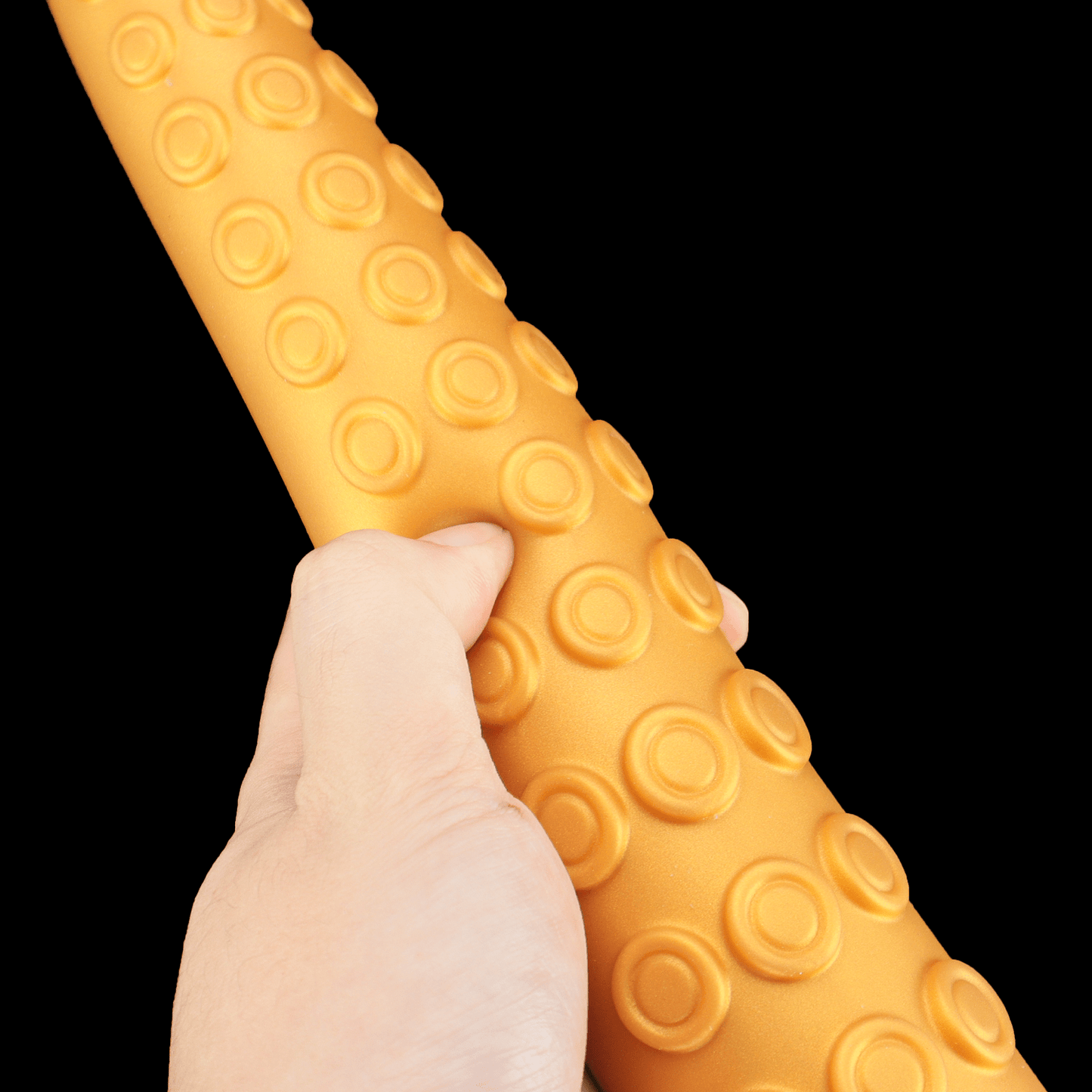 NIGHTLOOM アナルプラグ 凹凸あり タコ 触手 シリコン製 吸盤付き ゴールド - TaRiss's