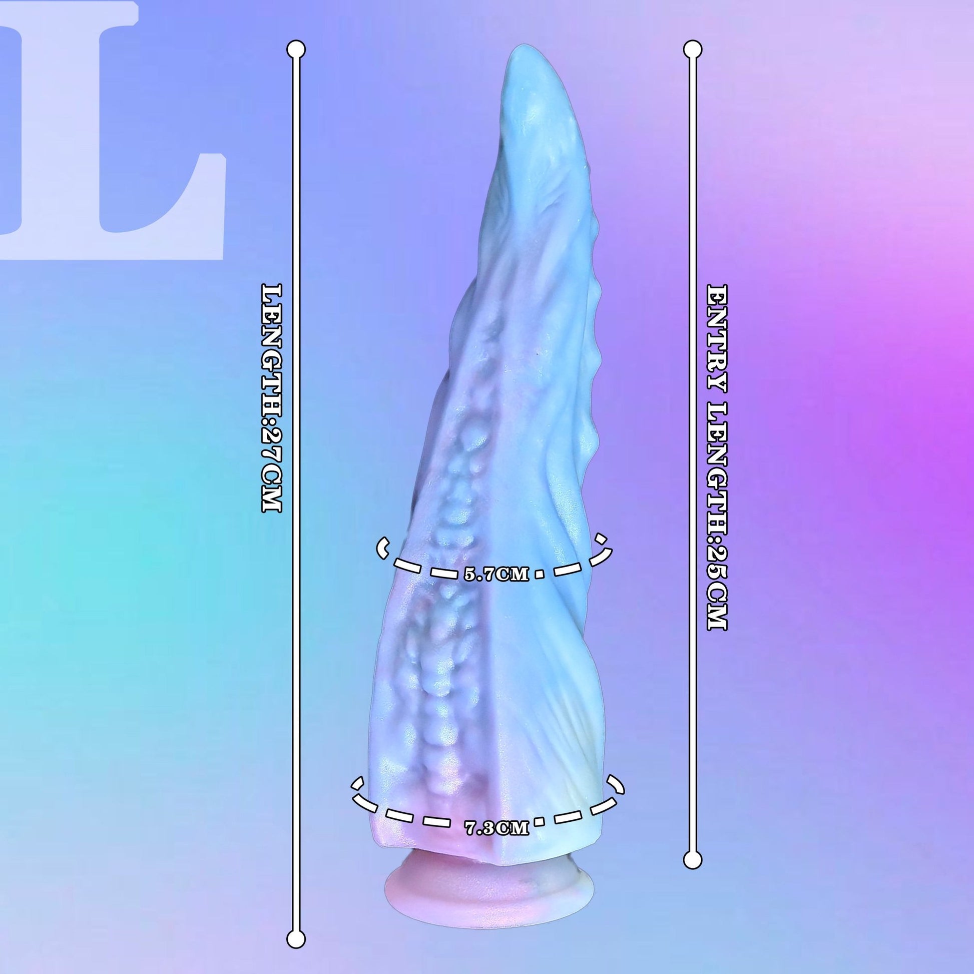 NIGHTLOOM アナルプラグ 凹凸あり 触手 シリコン製 吸盤付き 混色仕様 二つのサイズ - TaRiss's