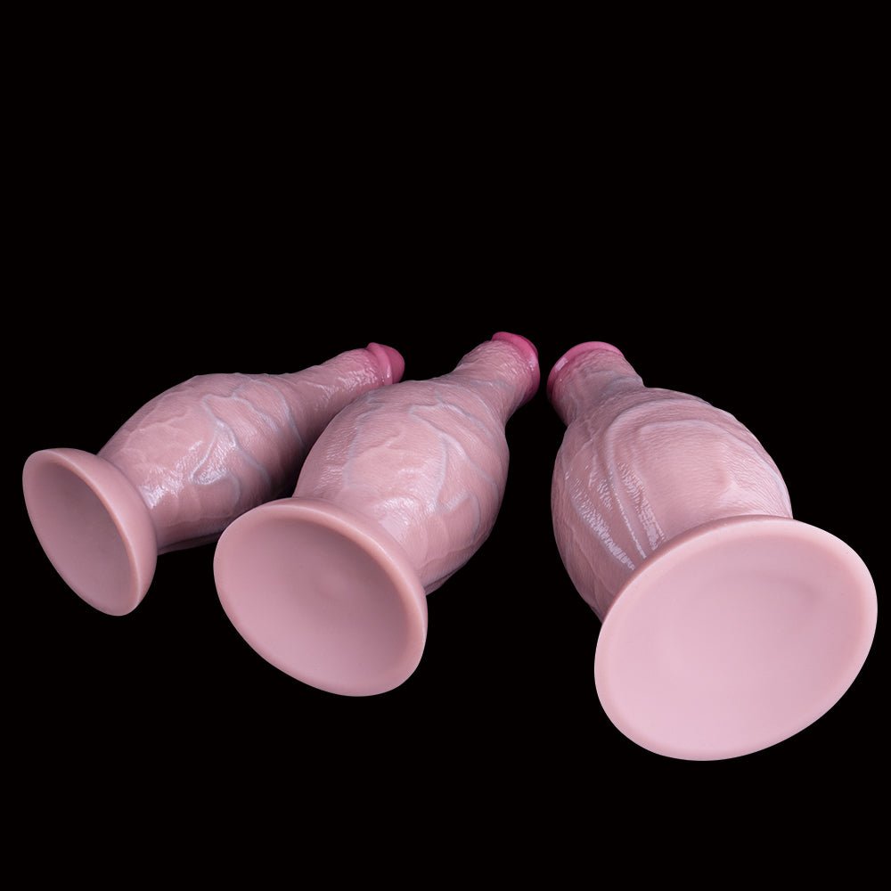 NIGHTLOOM ディルド 凹凸あり 本物の亀頭 リアルな血管 シリコン製 吸盤付き 三つのサイズ - TaRiss's