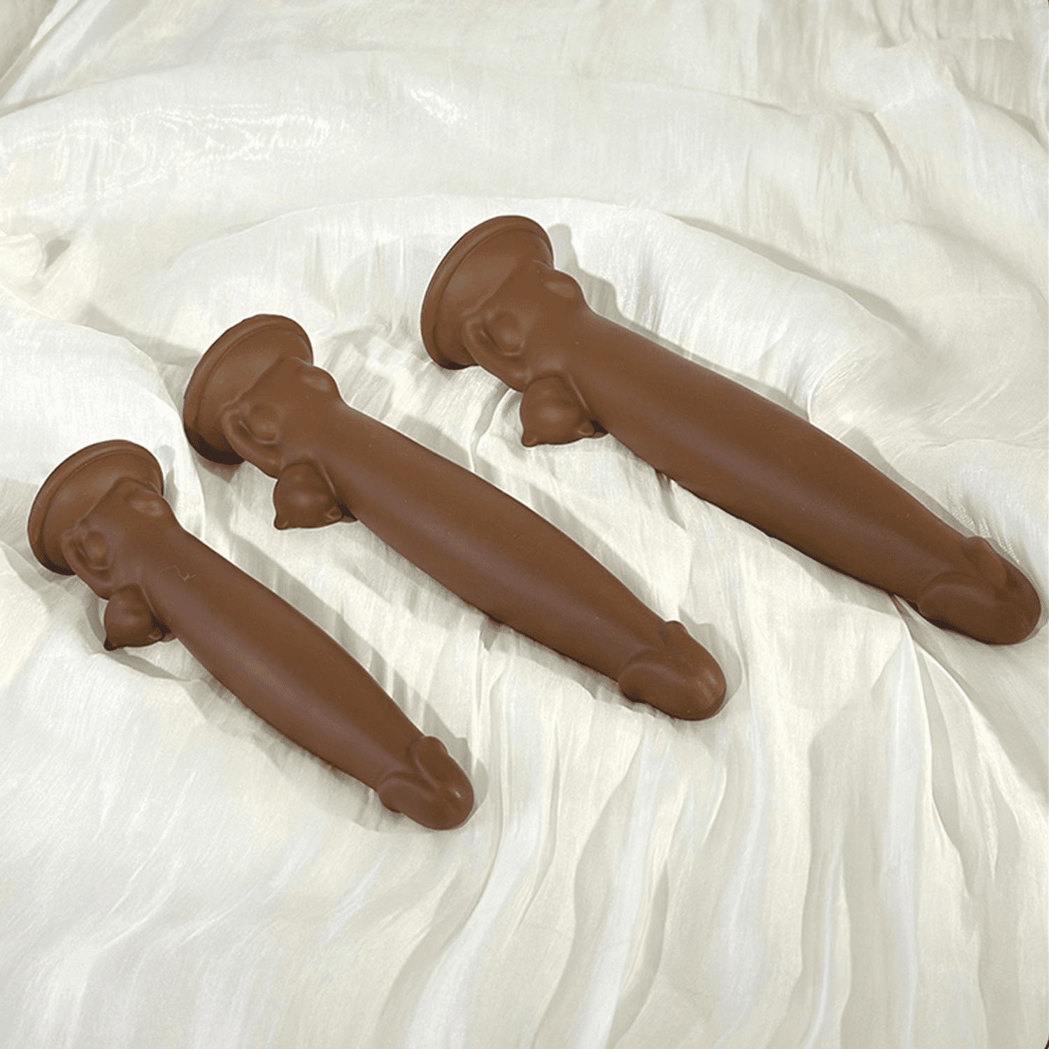 NIGHTLOOM ディルド 凹凸あり アナル開発 猫のデザイン 吸盤付き 液体シリコン 三つのサイズ - TaRiss's