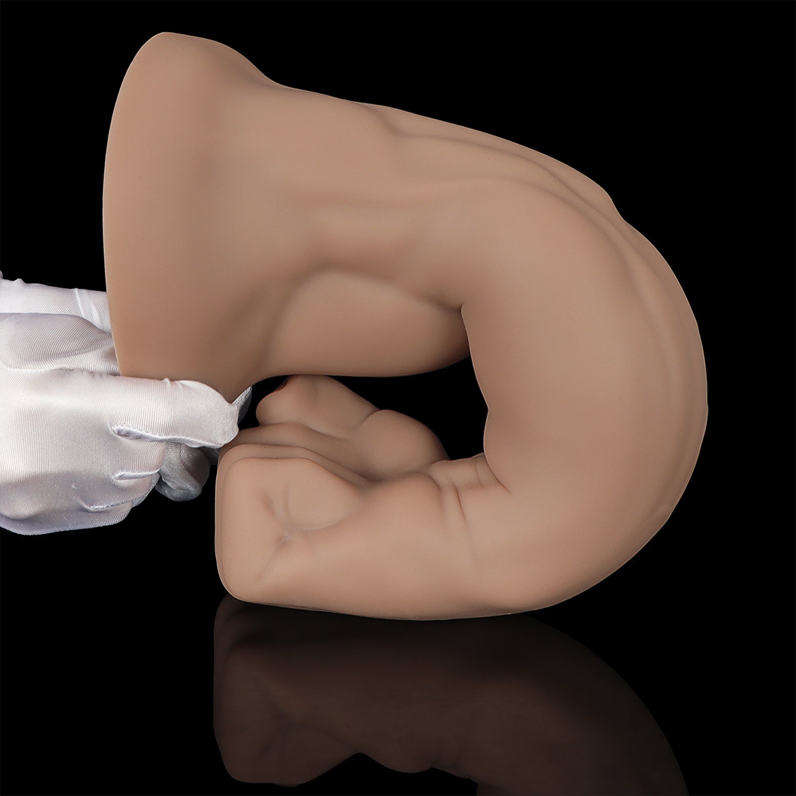 NIGHTLOOM アナルプラグ 拳のデザイン 強い筋肉 吸盤付き 凹凸あり 液体シリコン 肌色 全5サイズ - TaRiss's