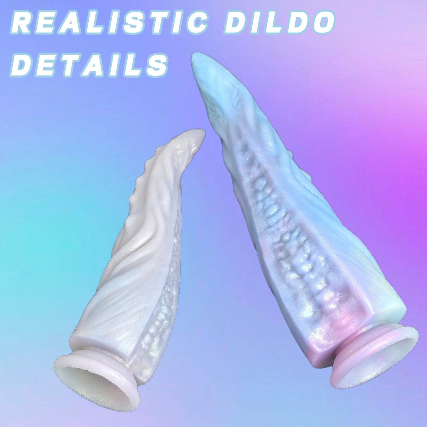 NIGHTLOOM アナルプラグ 凹凸あり 触手 シリコン製 吸盤付き 混色仕様 二つのサイズ - TaRiss's