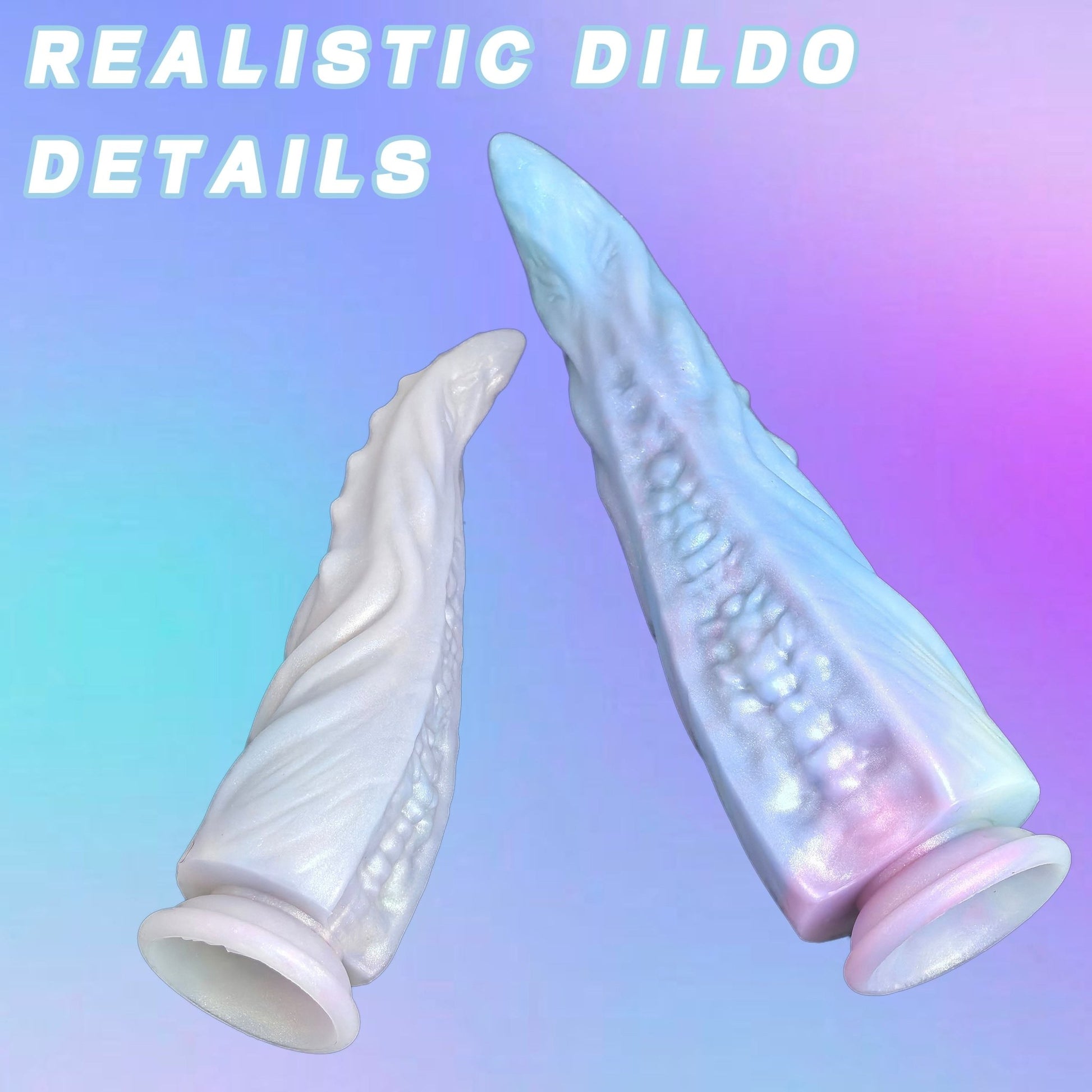 NIGHTLOOM アナルプラグ 凹凸あり 触手 シリコン製 吸盤付き 混色仕様 二つのサイズ - TaRiss's