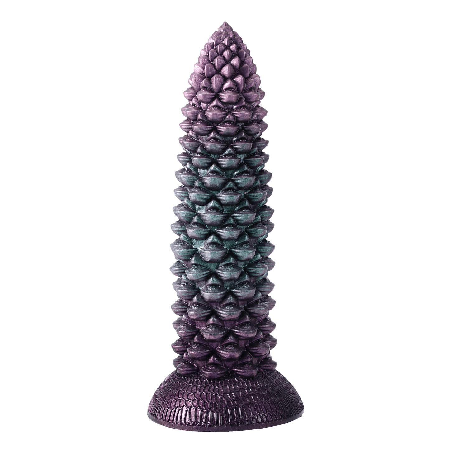 NIGHTLOOM アナルプラグ 松ぼっくり 吸盤付き 凹凸あり 液体シリコン 混色 5.5cmX23cm - TaRiss's