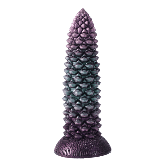 NIGHTLOOM アナルプラグ 松ぼっくり 吸盤付き 凹凸あり 液体シリコン 混色 5.5cmX23cm - TaRiss's