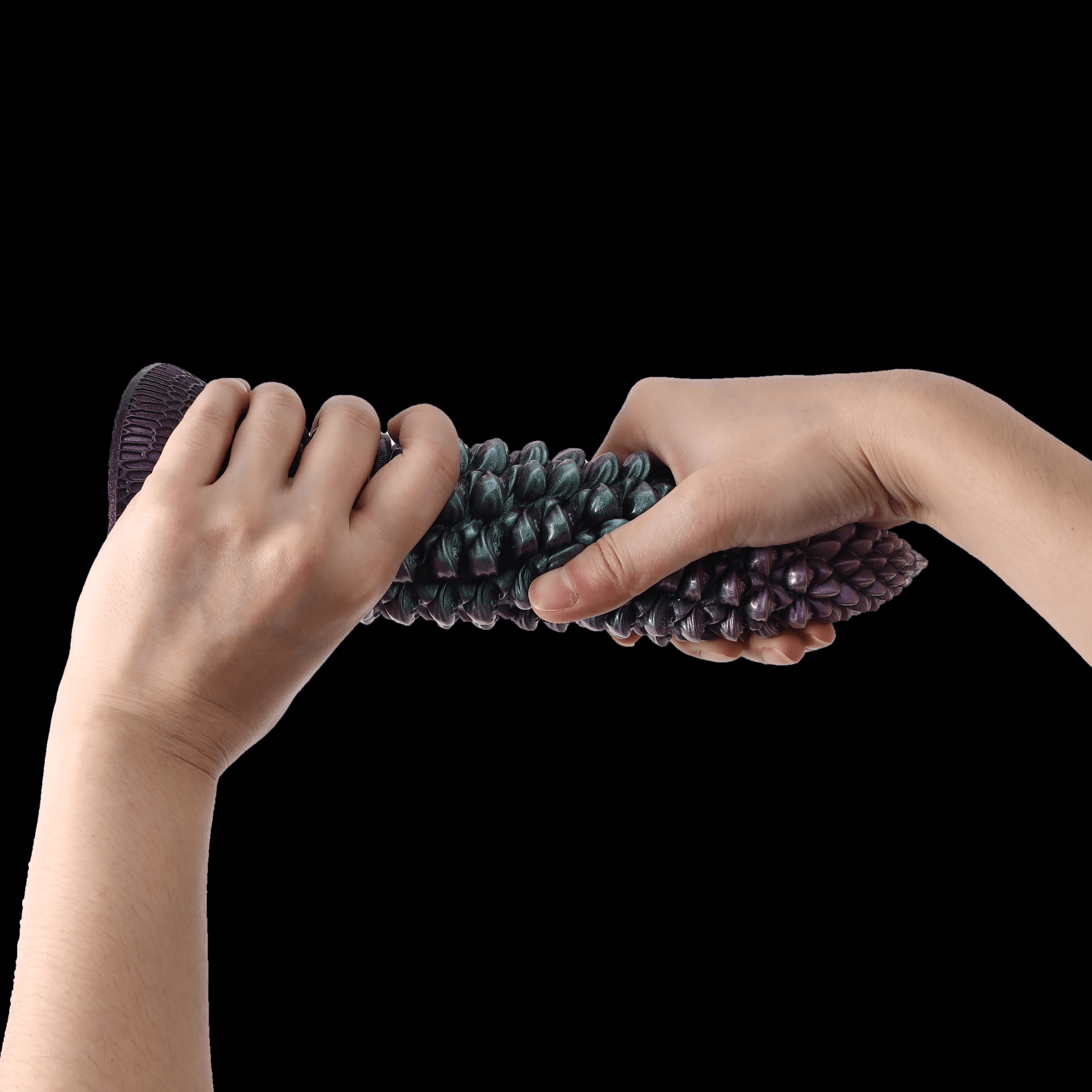 NIGHTLOOM アナルプラグ 松ぼっくり 吸盤付き 凹凸あり 液体シリコン 混色 5.5cmX23cm - TaRiss's