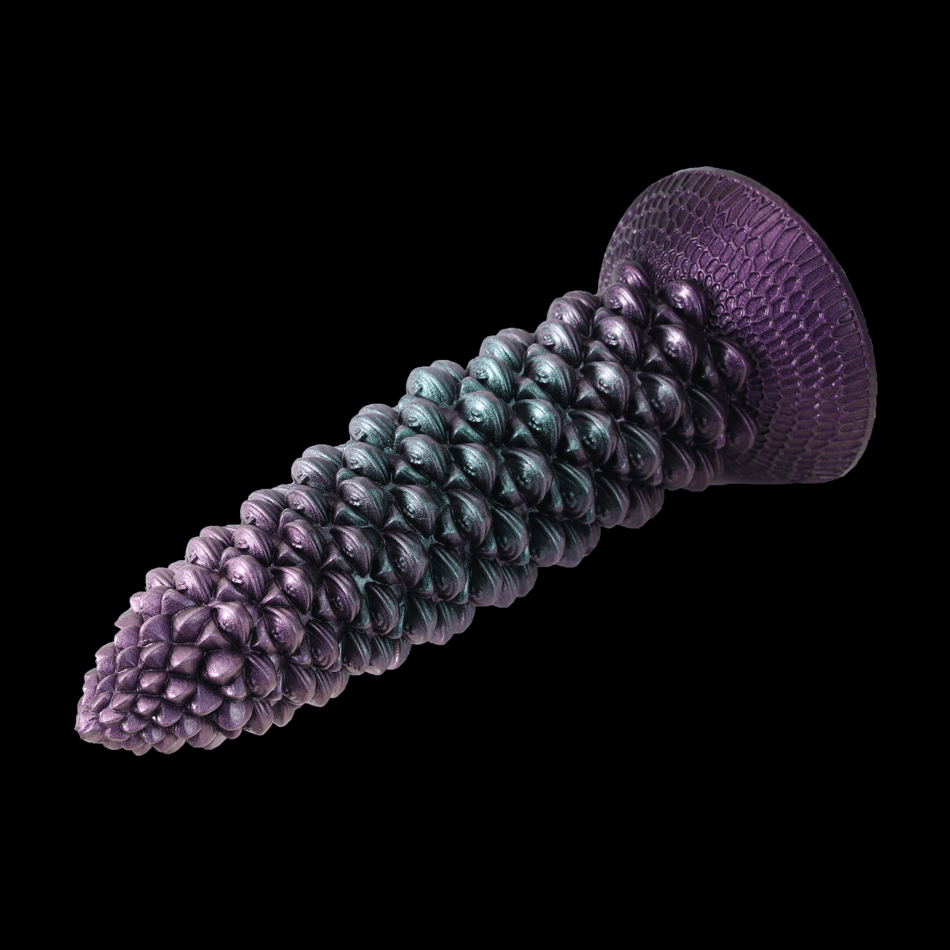 NIGHTLOOM アナルプラグ 松ぼっくり 吸盤付き 凹凸あり 液体シリコン 混色 5.5cmX23cm - TaRiss's