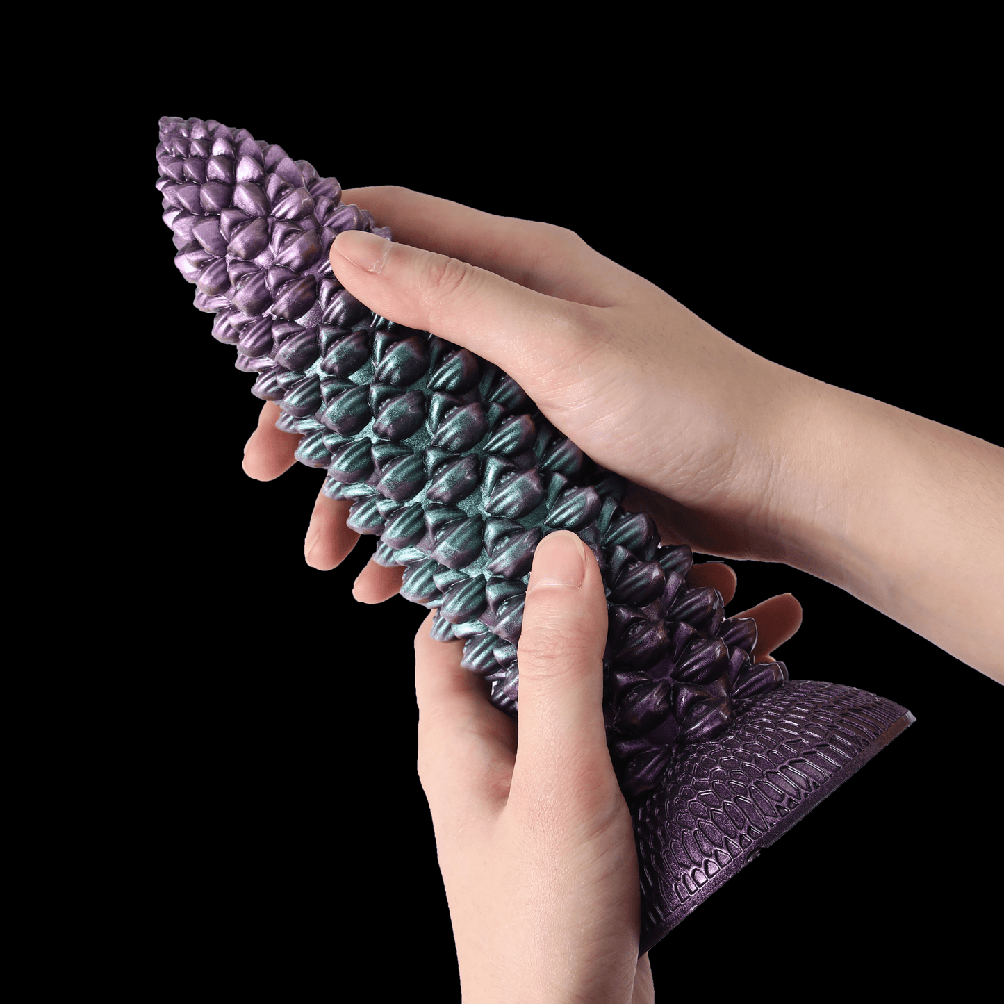 NIGHTLOOM アナルプラグ 松ぼっくり 吸盤付き 凹凸あり 液体シリコン 混色 5.5cmX23cm - TaRiss's