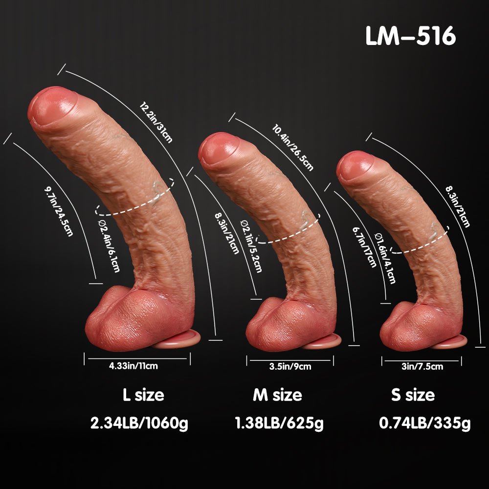 NIGHTLOOM ディルド 包茎 リアルな血管 凹凸あり 本物の亀頭 吸盤付き シリコン 三つのサイズ - TaRiss's